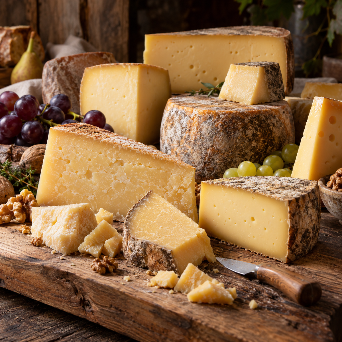 Halbhartkäse und Hartkäse